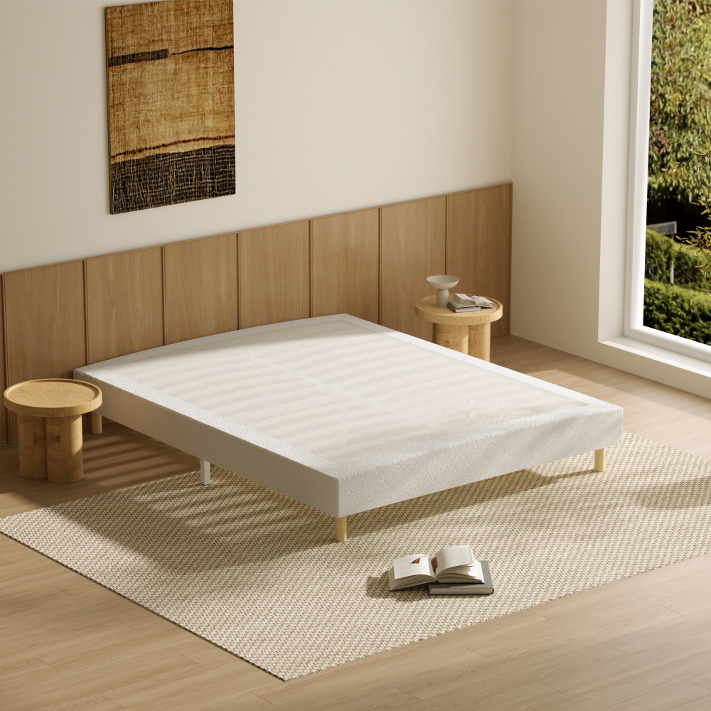 DEWINNER Single Slatted Bed Base,14 Slats, 29cm Height for Adults & Students