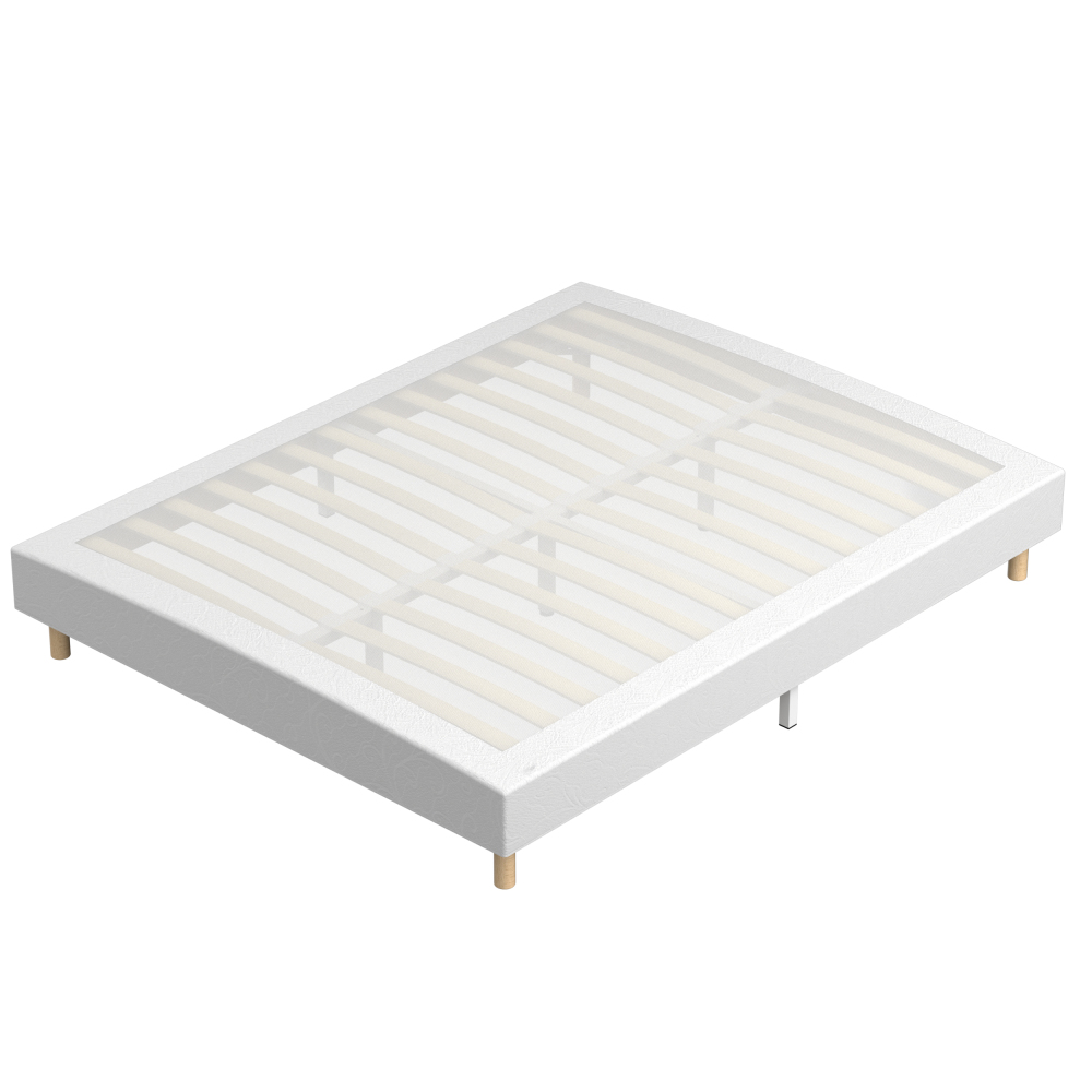DEWINNER Single Slatted Bed Base,14 Slats, 29cm Height for Adults & Students