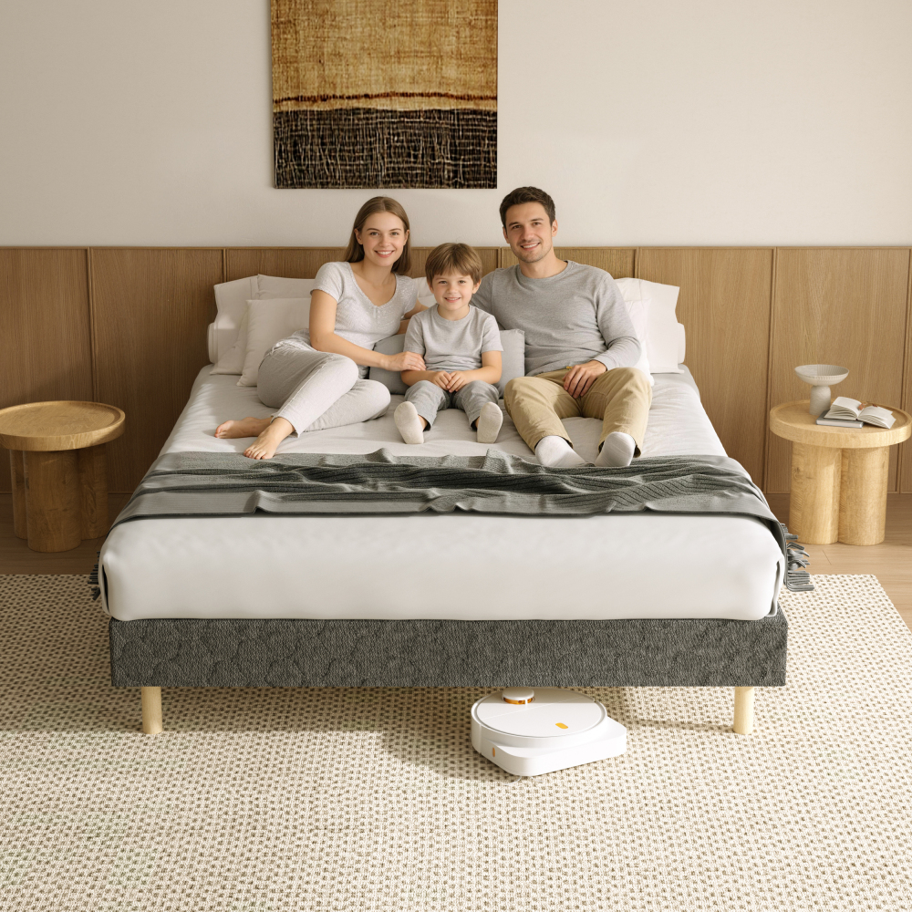 DEWINNER Single Slatted Bed Base,14 Slats, 29cm Height for Adults & Students