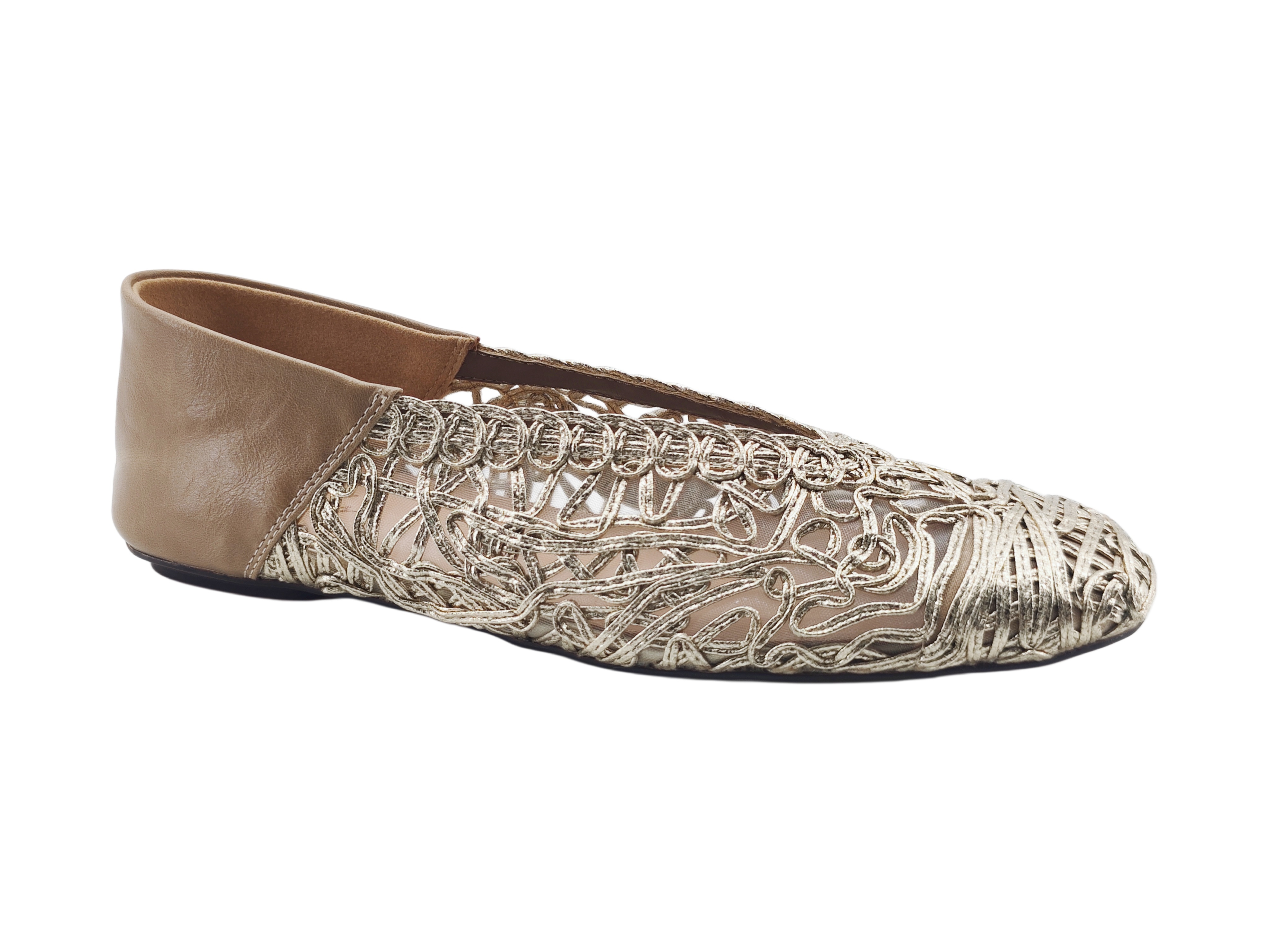 Gold Patchwork Hollow Woven Flats,MY SHOP,Gold Patchwork Hollow Woven Flats