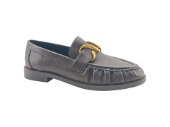Dark Brown Gold Horsebit Loafers,MY SHOP,Dark Brown Gold Horsebit Loafers