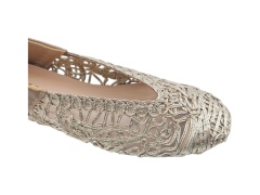 Gold Patchwork Hollow Woven Flats,MY SHOP,Gold Patchwork Hollow Woven Flats