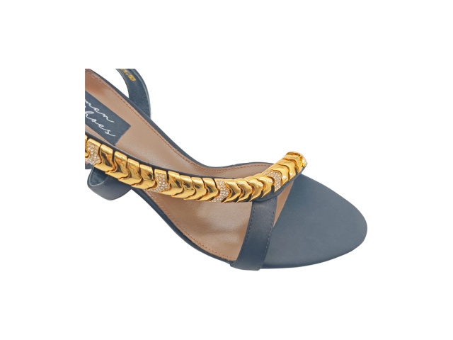 Gold Snake Crystal Thong Heel Sandals,MY SHOP,Gold Snake Crystal Thong Heel Sandals
