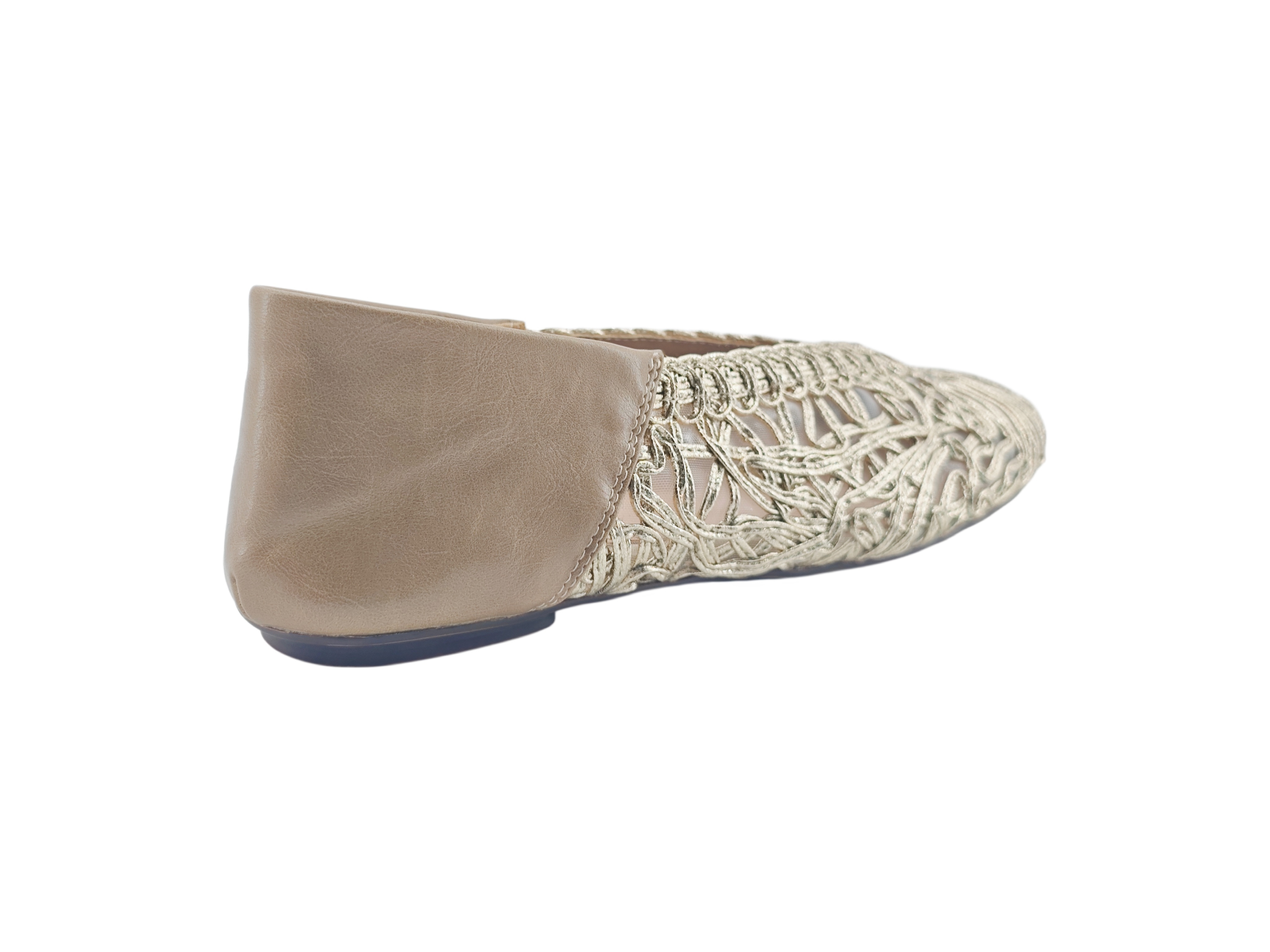 Gold Patchwork Hollow Woven Flats,MY SHOP,Gold Patchwork Hollow Woven Flats