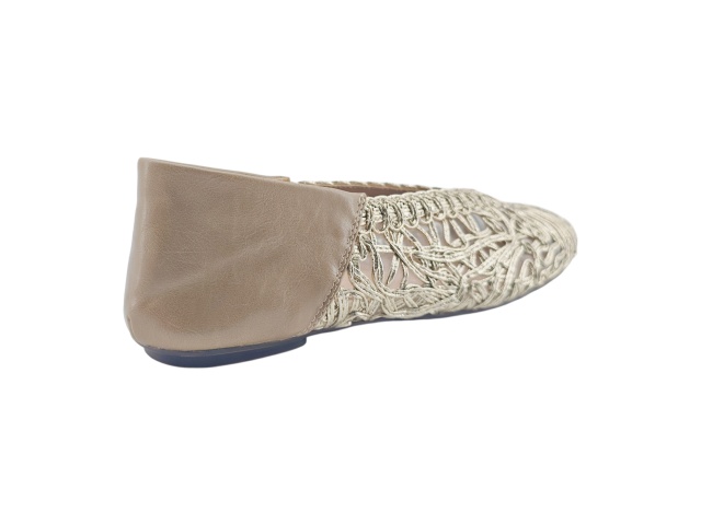 Gold Patchwork Hollow Woven Flats,MY SHOP,Gold Patchwork Hollow Woven Flats