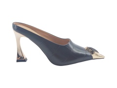 Croc Gold Point Cutout Heel Mules,COSMO Footwear,Croc Gold Point Cutout Heel Mules