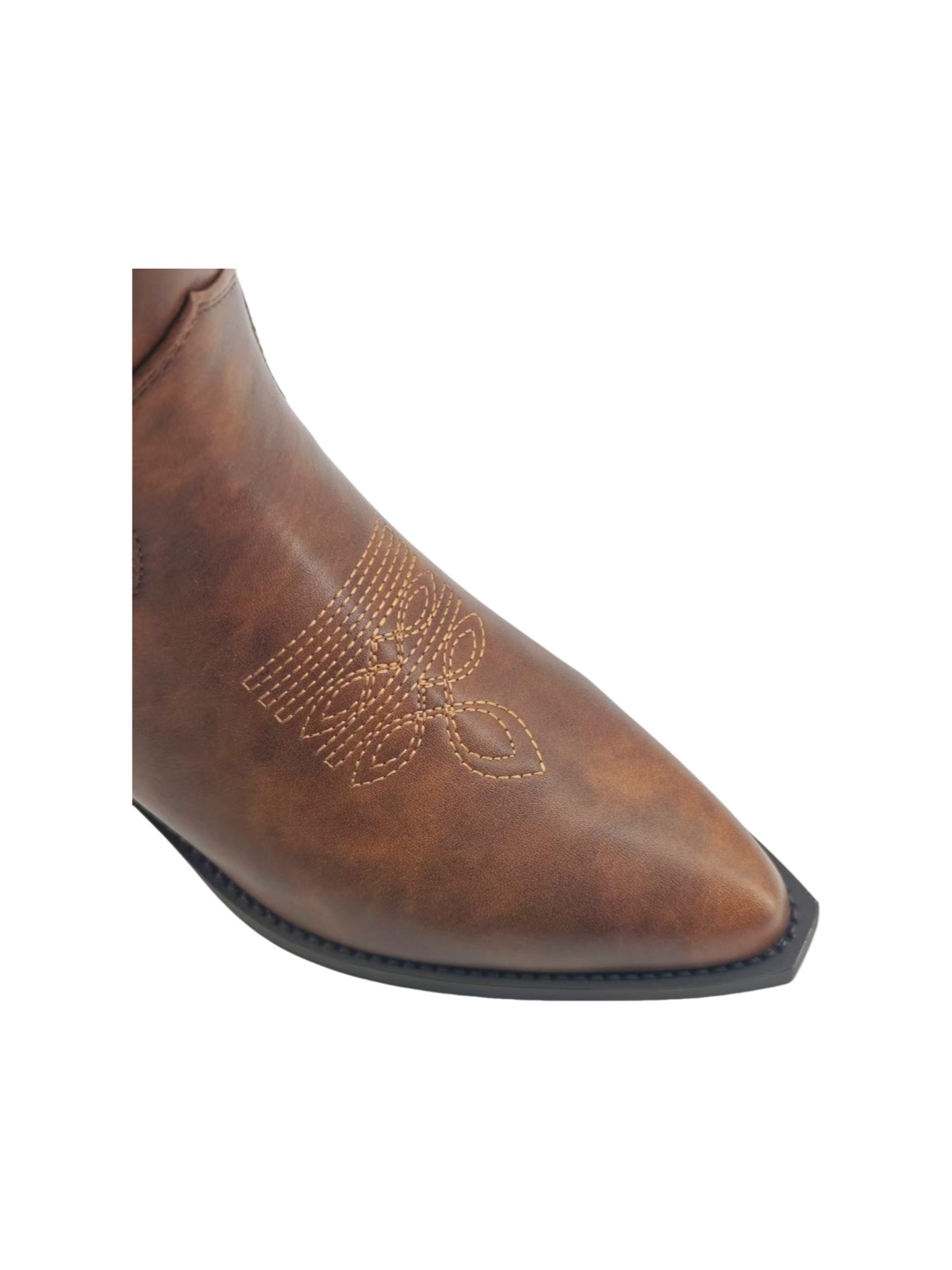 Vintage Brown Star Embroidery Western Tall Boots,COSMO Footwear,Vintage Brown Star Embroidery Western Tall Boots