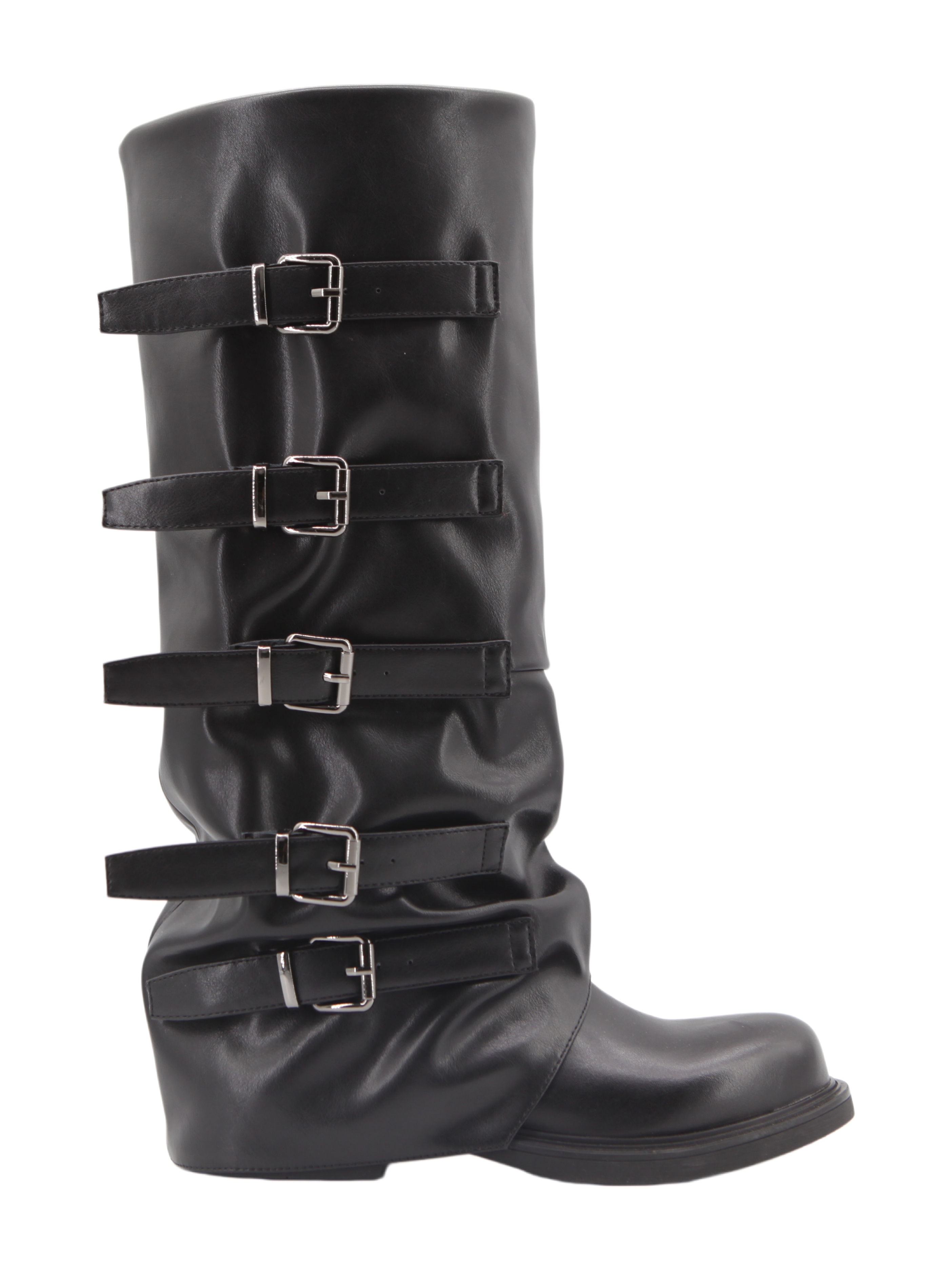 Britta Strap Boot,COSMO Footwear,COSMO Khaki Suede Slouch Tall Boots | Women Fashion Boots