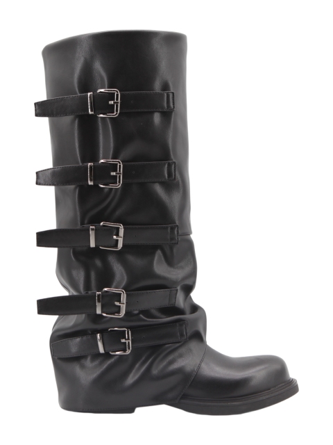 Britta Strap Boot,COSMO Footwear,COSMO Khaki Suede Slouch Tall Boots | Women Fashion Boots