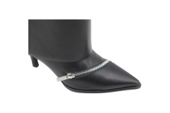 Romina Zip Boot,COSMO Footwear,COSMO Burgundy Zip Tall Boots | Women Office Shoes