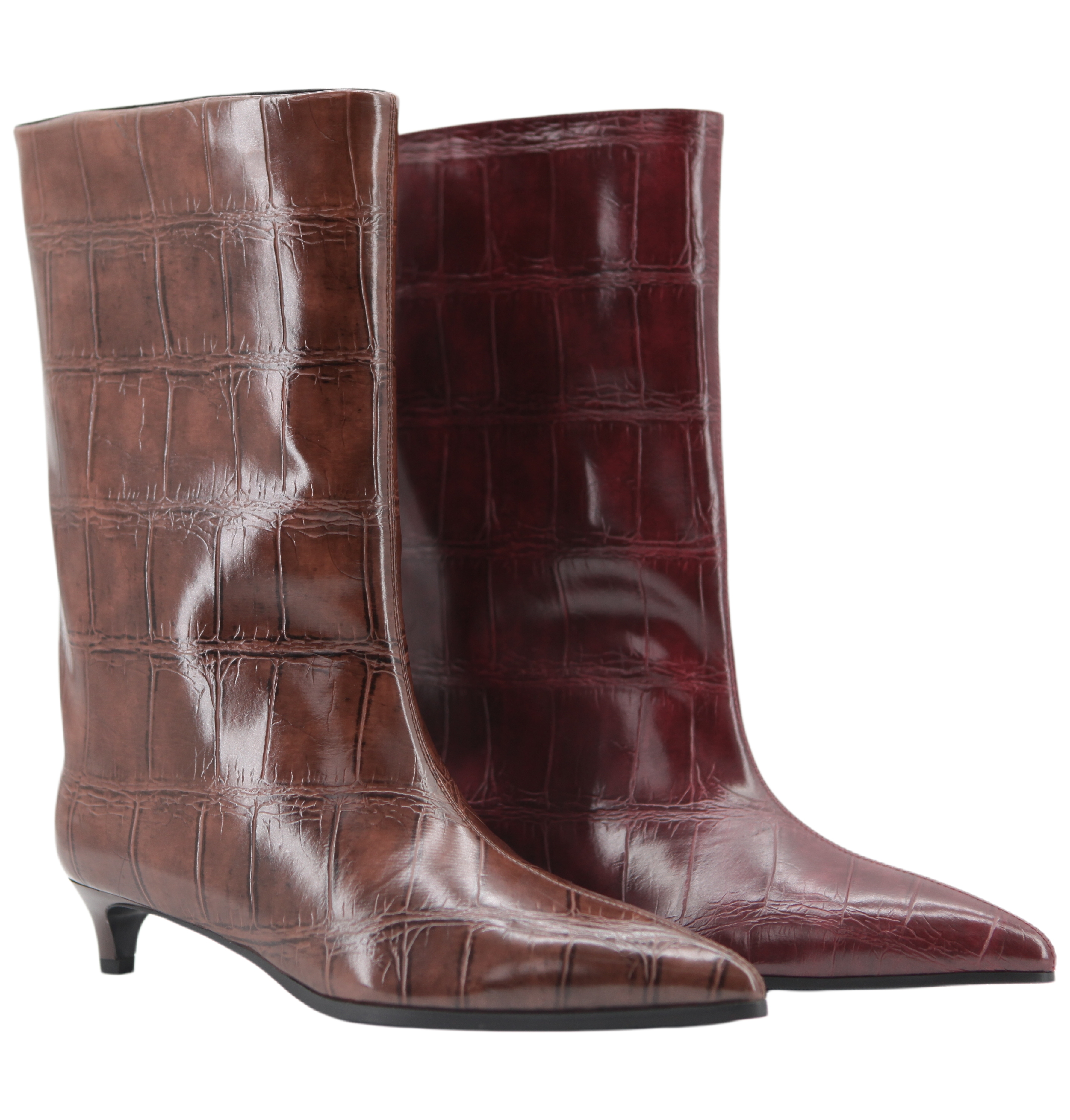 Giulia Croc Boot,COSMO Footwear,Giulia Croc Boot | Textured Women Croc Print Fashion Boots
