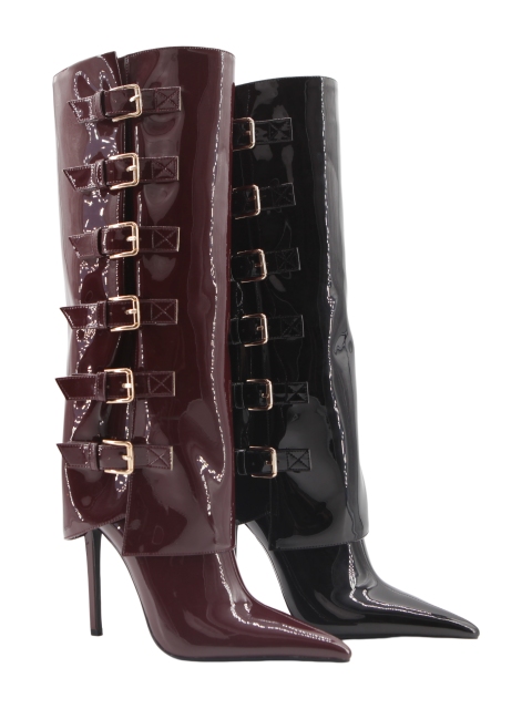 Isolde Buckle Boot,COSMO Footwear,Isolde Buckle Boot | Fashion Women Buckle Decor Boots