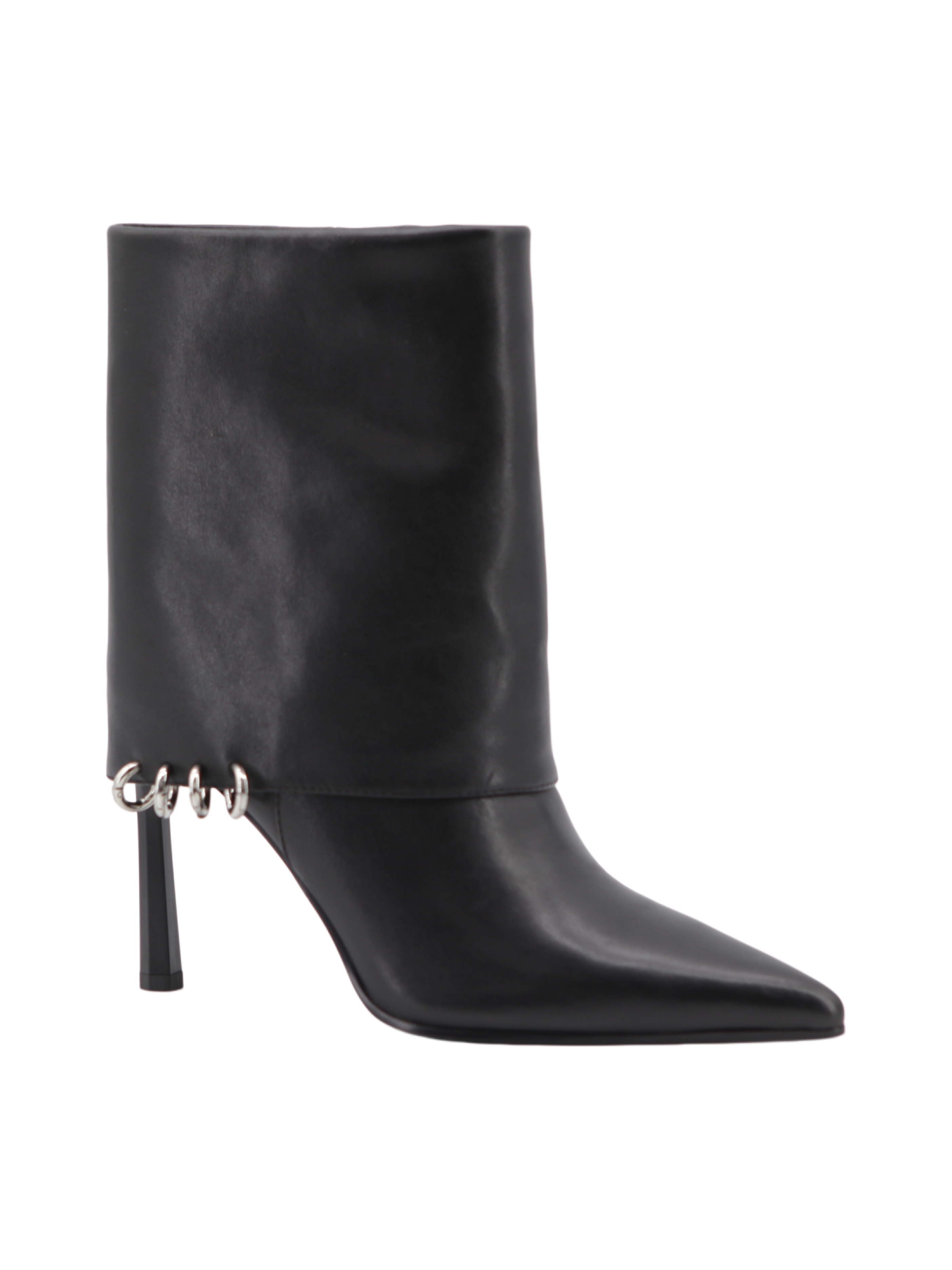 Britta Fur Boot,COSMO Footwear,Cow Print Fur Patchwork Stiletto Ankle Boots