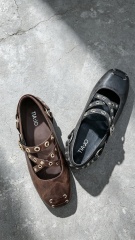 Camilla Stud Flat,COSMO Footwear,Camilla Stud Flat | Decorative Women Stud Detail Flat Shoes