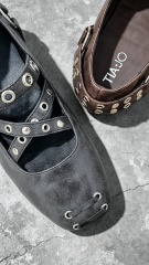 Camilla Stud Flat,COSMO Footwear,Camilla Stud Flat | Decorative Women Stud Detail Flat Shoes