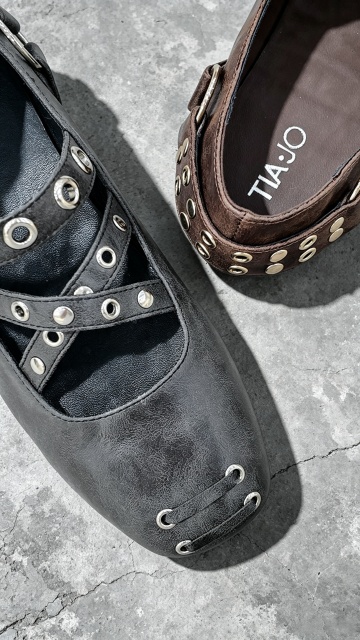 Camilla Stud Flat,COSMO Footwear,Camilla Stud Flat | Decorative Women Stud Detail Flat Shoes