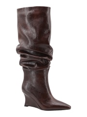 Marisa Slouch Boot,COSMO Footwear,Ruched Slouch Wedge Knee Boots