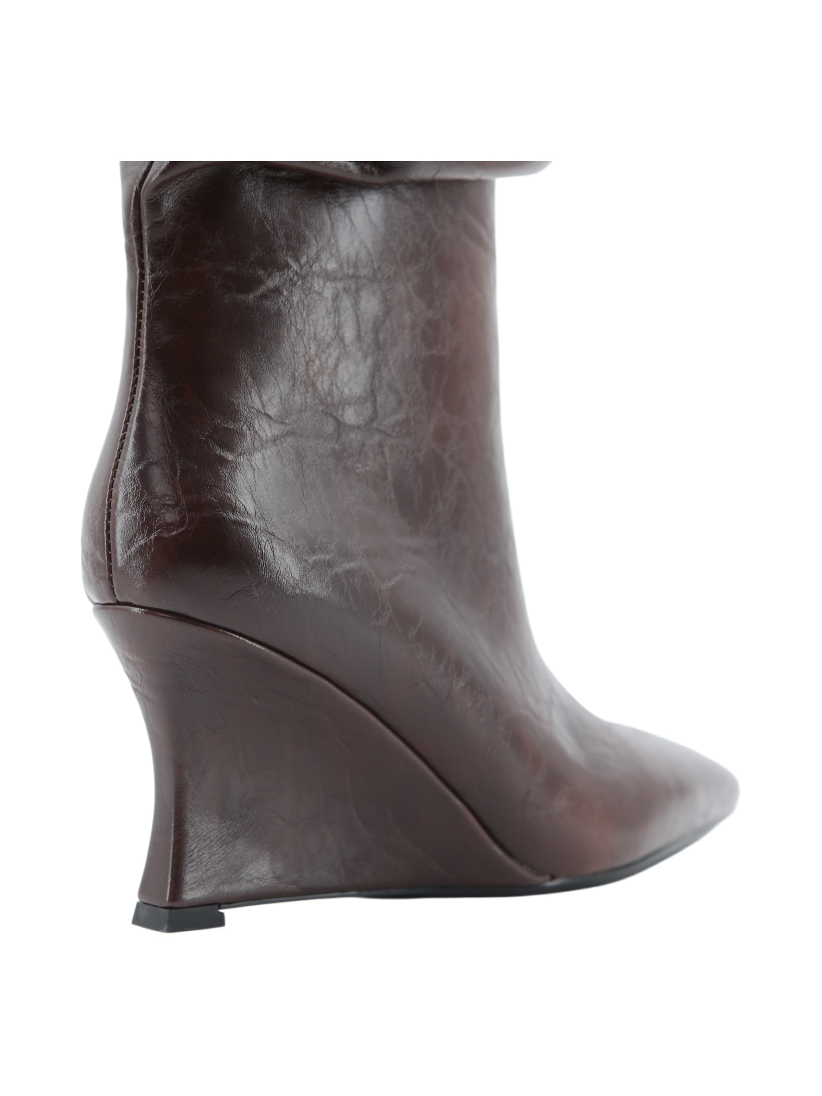 Marisa Slouch Boot,COSMO Footwear,Ruched Slouch Wedge Knee Boots