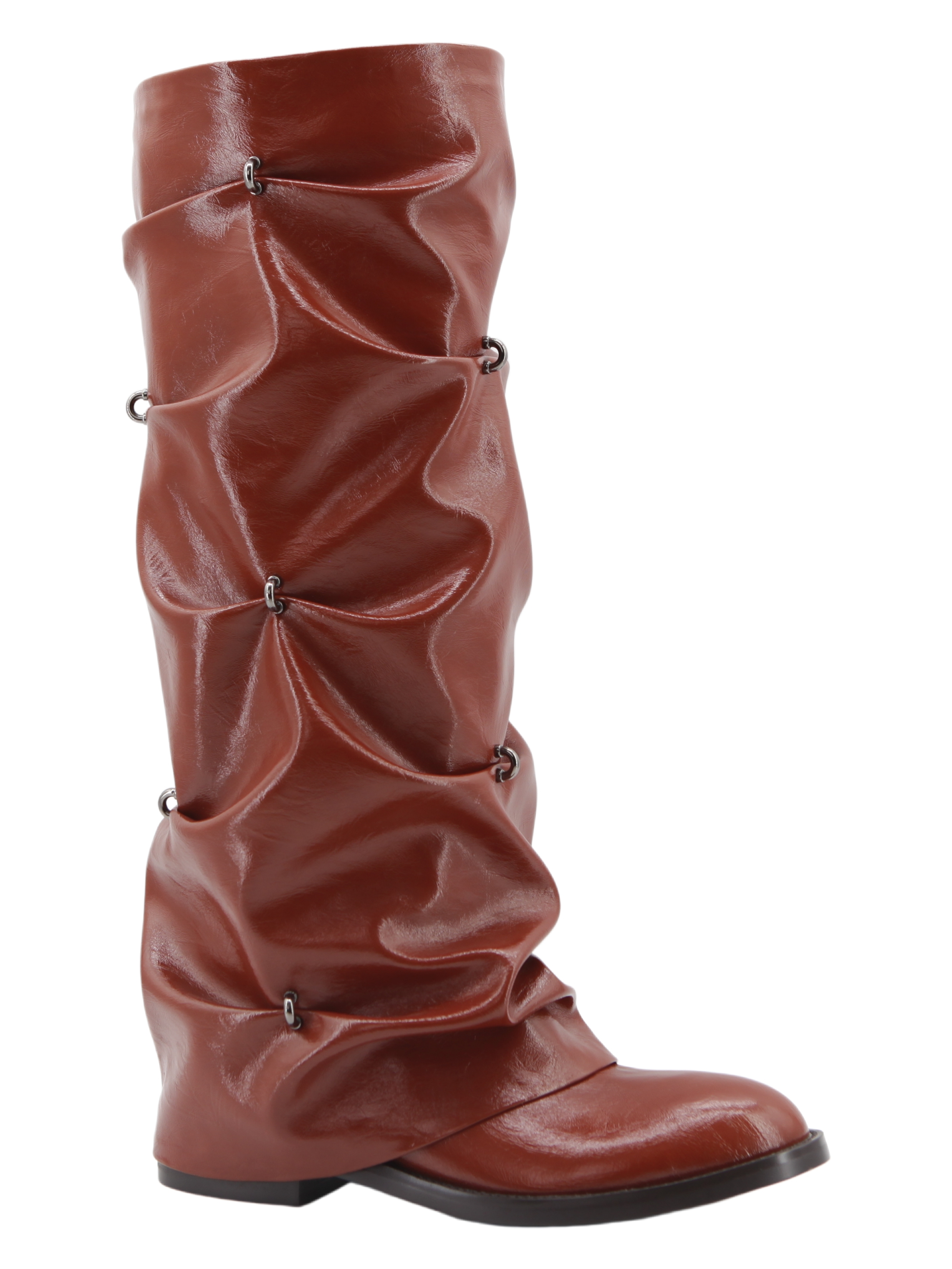 Liora Fold Boot,COSMO Footwear,Multi‑Wear Ruched Convertible Tall Boots