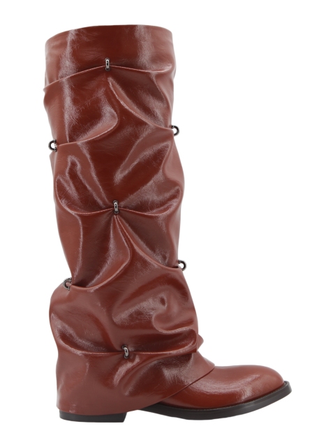 Liora Fold Boot,COSMO Footwear,Multi‑Wear Ruched Convertible Tall Boots