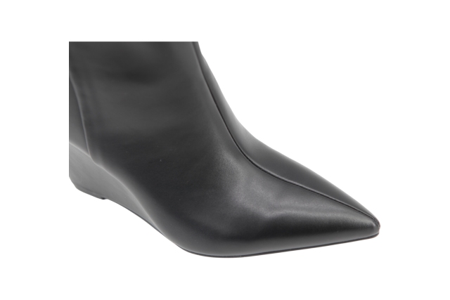 Nayara Angle Boot,COSMO Footwear,Pointed Toe Slouch Wedge Tall Boots