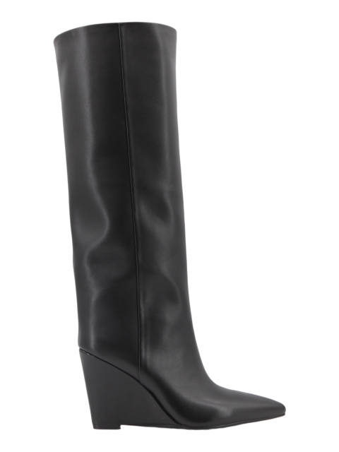 Nayara Angle Boot,COSMO Footwear,Pointed Toe Slouch Wedge Tall Boots