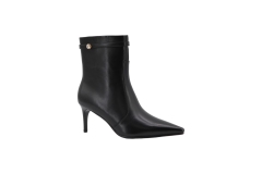 Vesta Punto Boot,COSMO Footwear,Black Bow Strap Pointed Toe Ankle Boots
