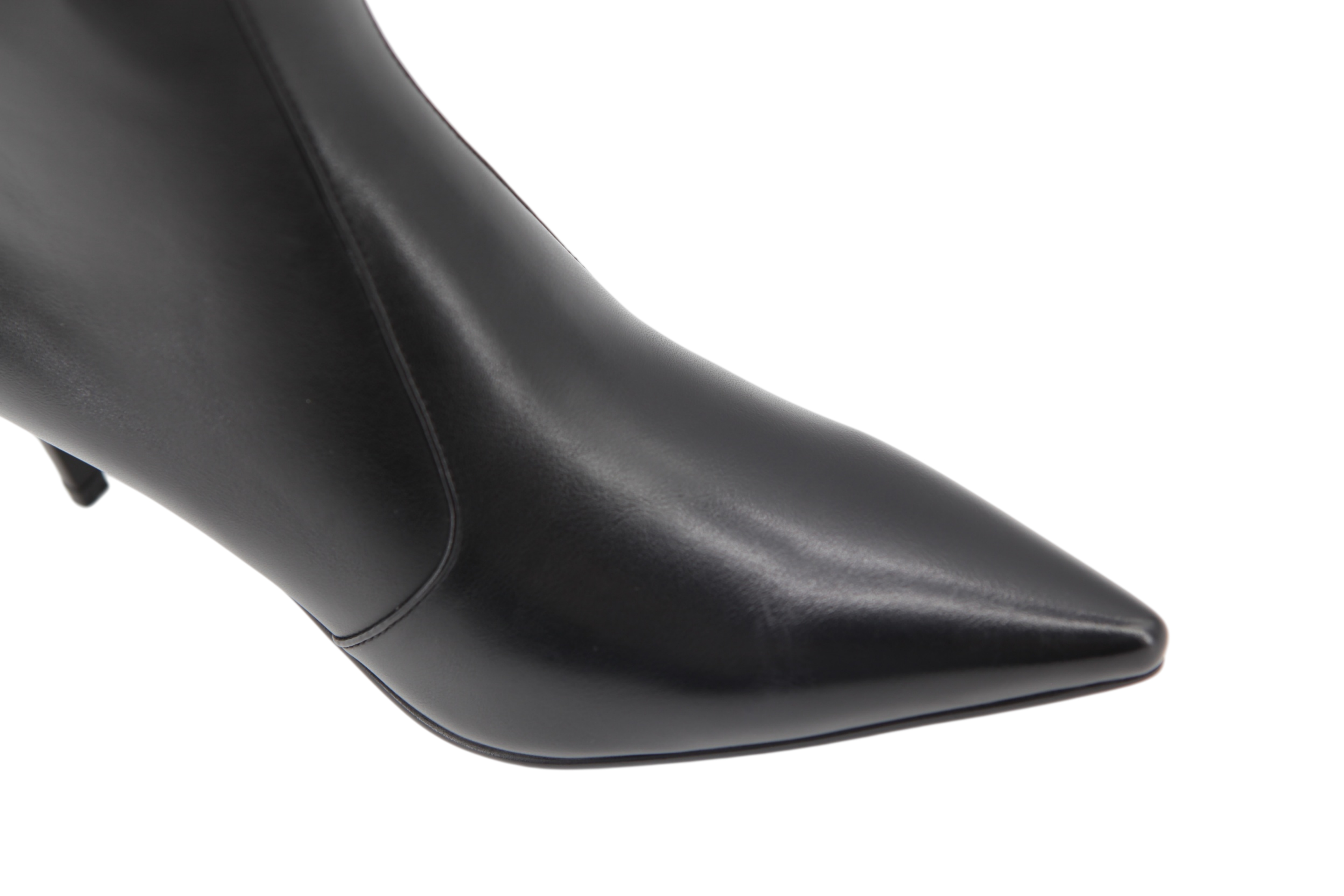 Vesta Punto Boot,COSMO Footwear,Black Bow Strap Pointed Toe Ankle Boots
