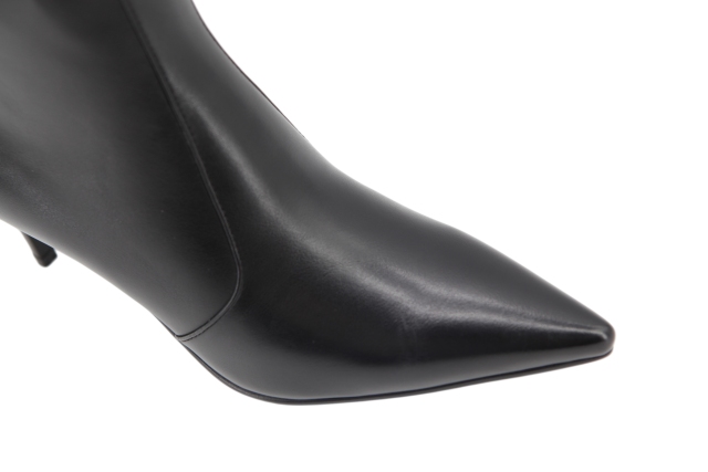 Vesta Punto Boot,COSMO Footwear,Black Bow Strap Pointed Toe Ankle Boots