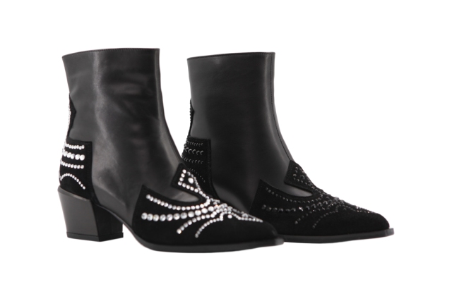 Stellar Boot,COSMO Footwear,Rhinestone Western Ankle Cowboy Boots