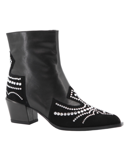 Stellar Boot,COSMO Footwear,Rhinestone Western Ankle Cowboy Boots
