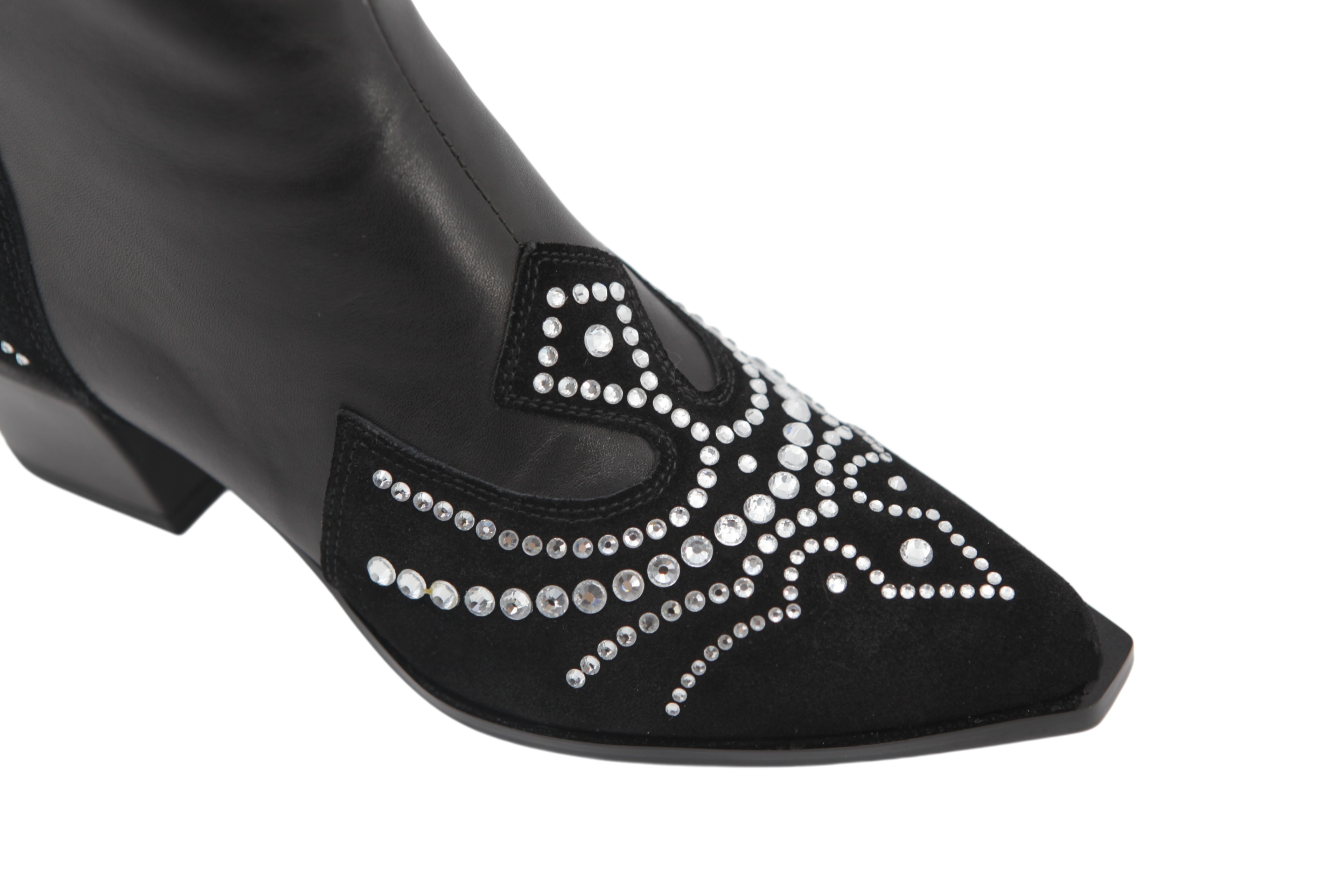 Stellar Boot,COSMO Footwear,Rhinestone Western Ankle Cowboy Boots
