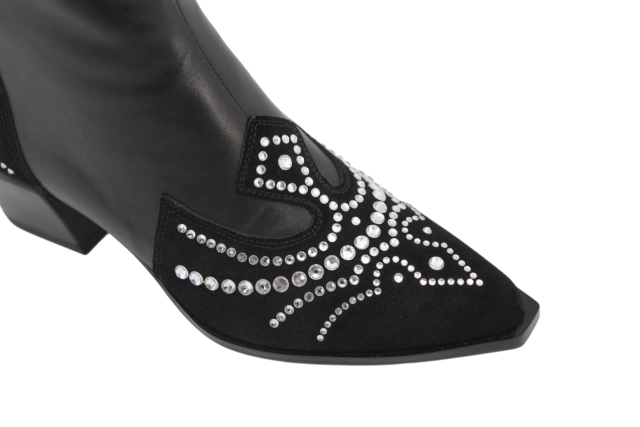 Stellar Boot,COSMO Footwear,Rhinestone Western Ankle Cowboy Boots