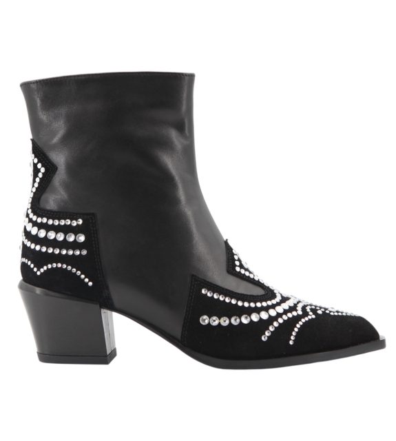 Stellar Boot,COSMO Footwear,Rhinestone Western Ankle Cowboy Boots