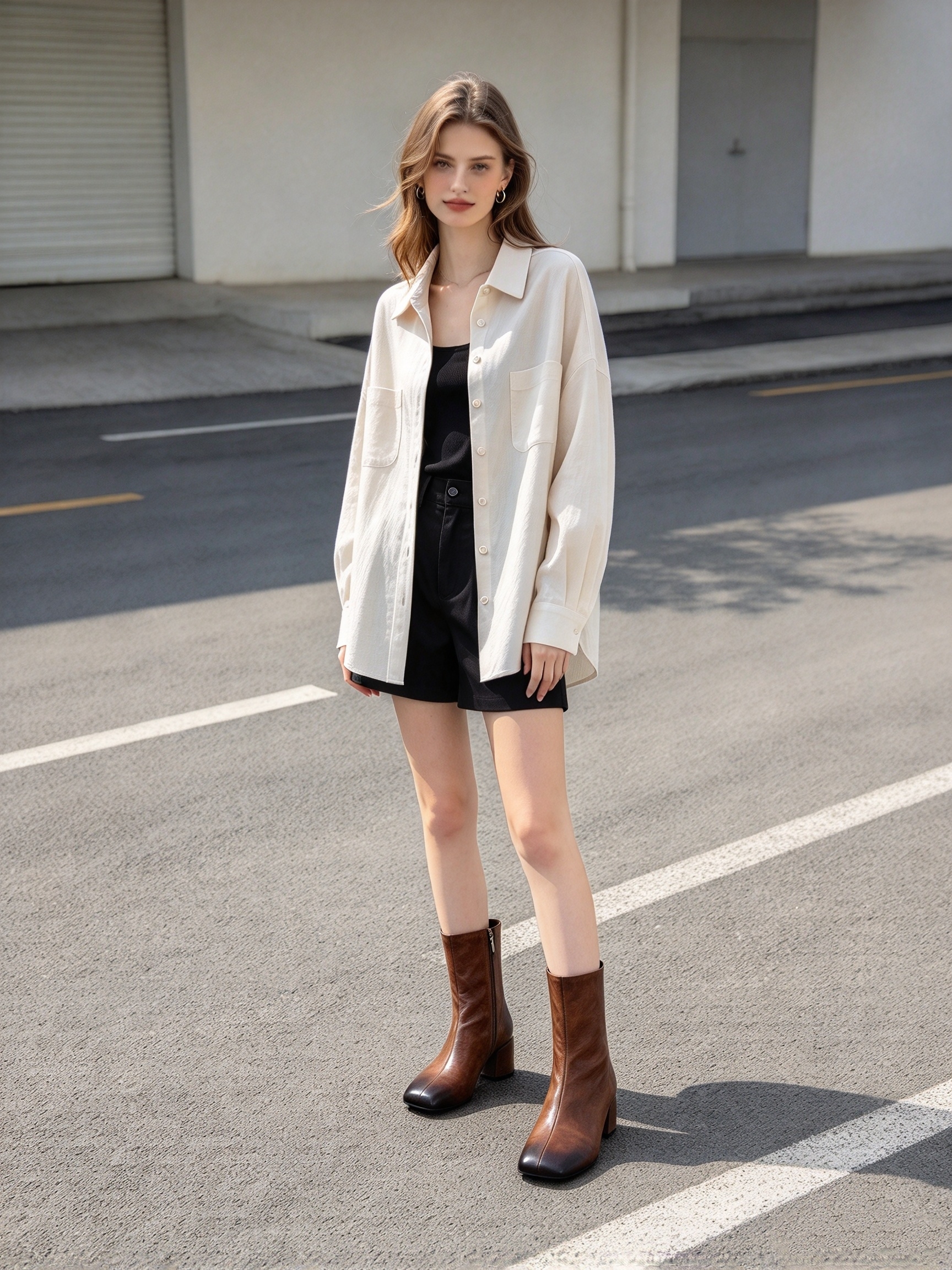 Morena boot,COSMO Footwear,Women Gradient Square Toe Block Heel Ankle Boots
