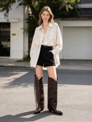 Zynara boot,COSMO Footwear,Women Rhinestone Fringe Western Knee High Boots