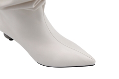 Lunera boot,COSMO Footwear,Women Ruched Sphere Heel Mid Calf Boots