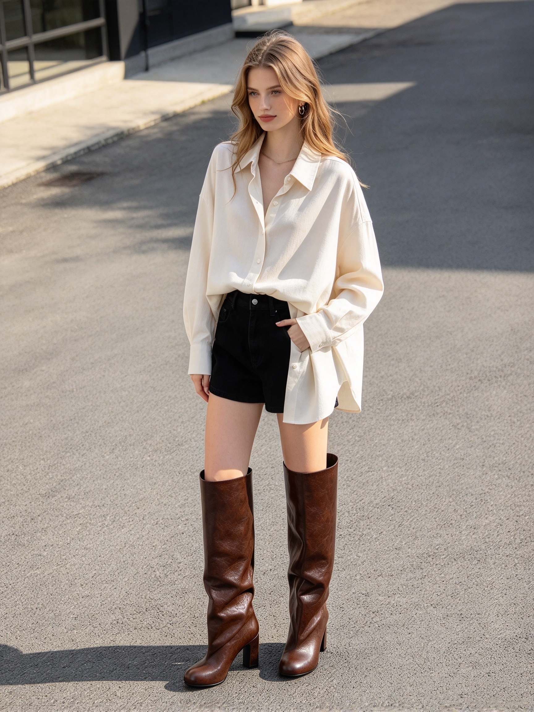 Toren boot,COSMO Footwear,Women Round Toe Block Heel Tall Boots