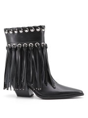 Serenya boot,COSMO Footwear,Fringe Western Ankle Cowboy Boots