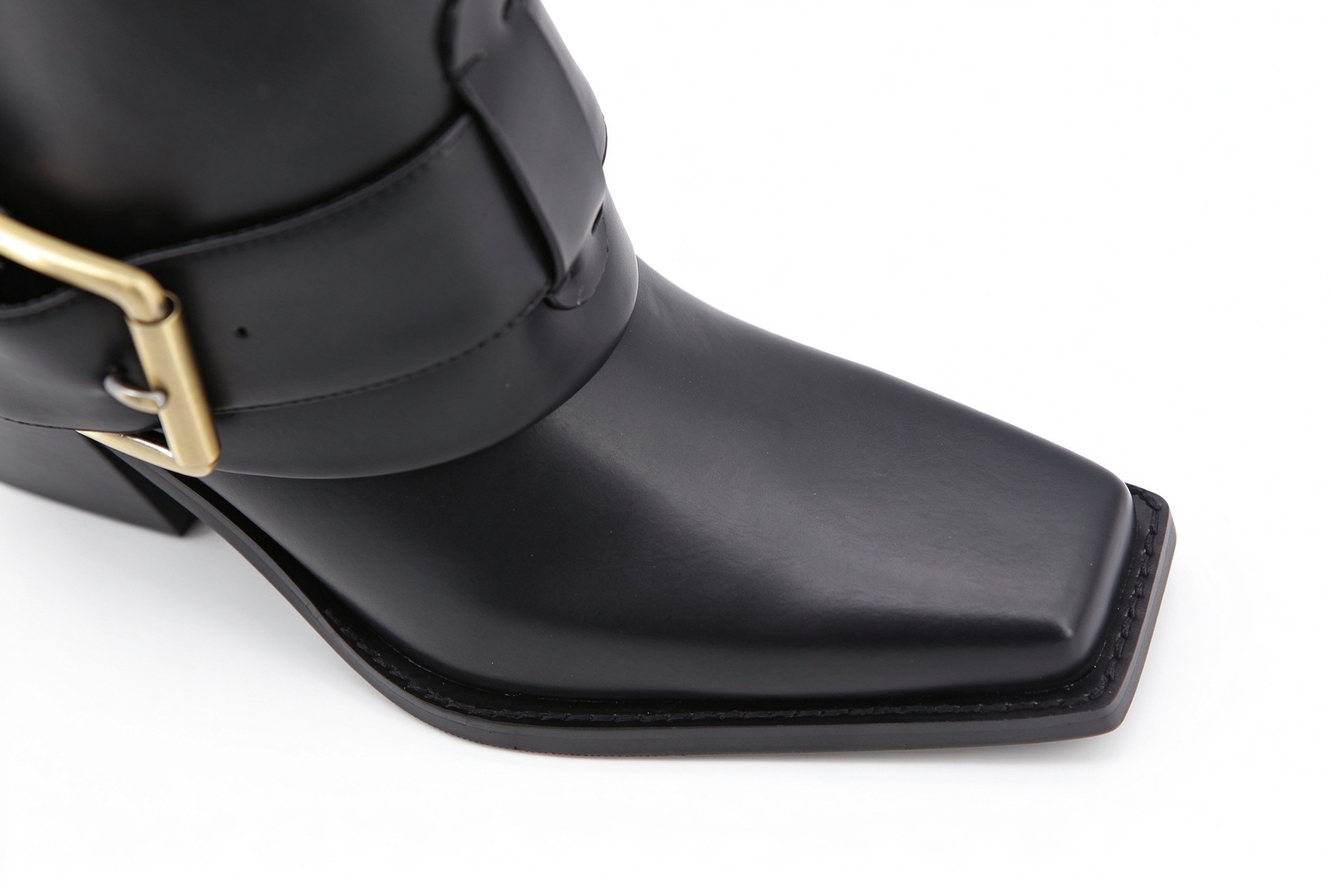 Calesta boot,COSMO Footwear,Women Buckle Moto Western Mid Calf Boots
