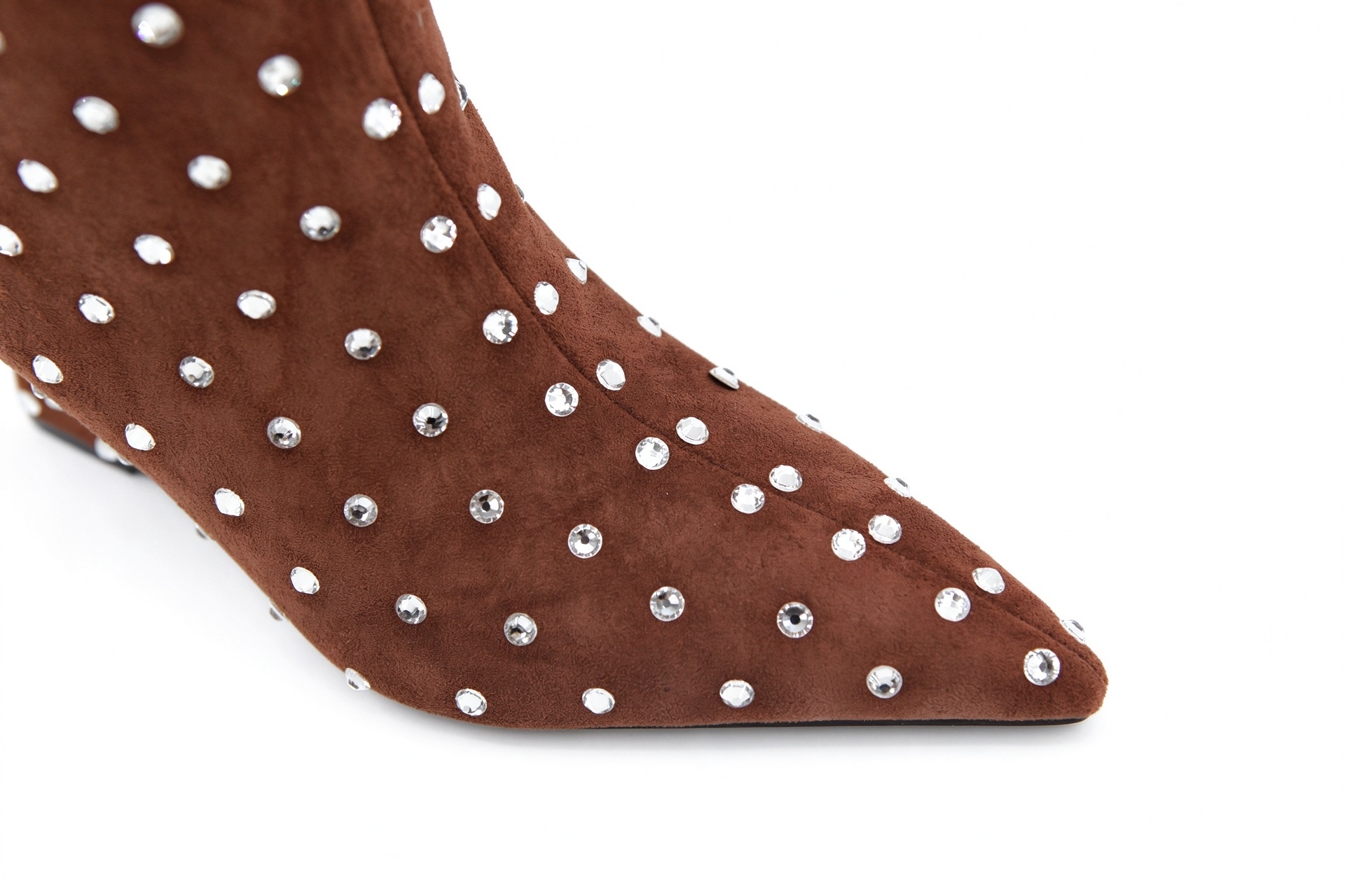 Elowen boot,COSMO Footwear,Rhinestone Studded Wedge Knee High Boots