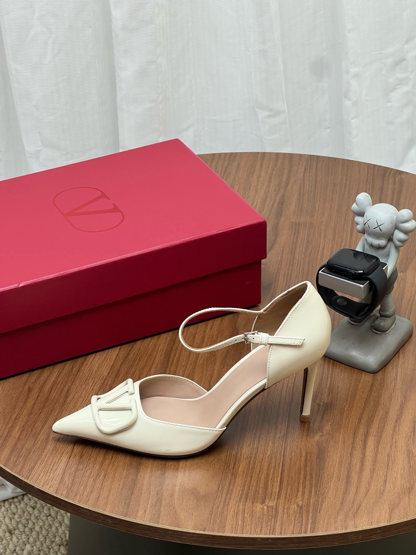 Women Pointed Toe Ankle Strap High Heels Elegant Hollow Slingback Pumps Party Dress Shoes
