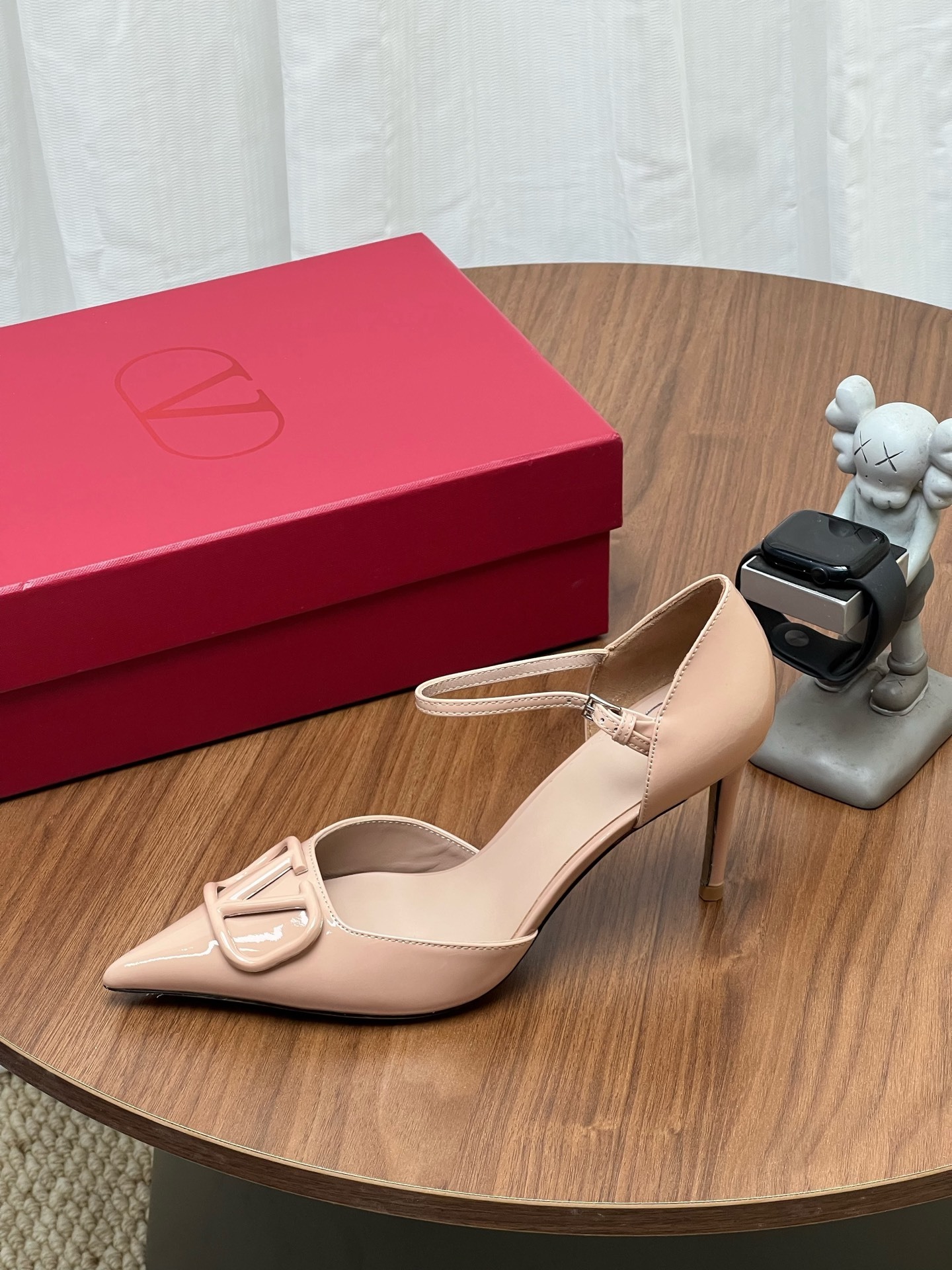 Women Pointed Toe Ankle Strap Stiletto Heels Hollow Slingback Dress Pumps for Wedding Party