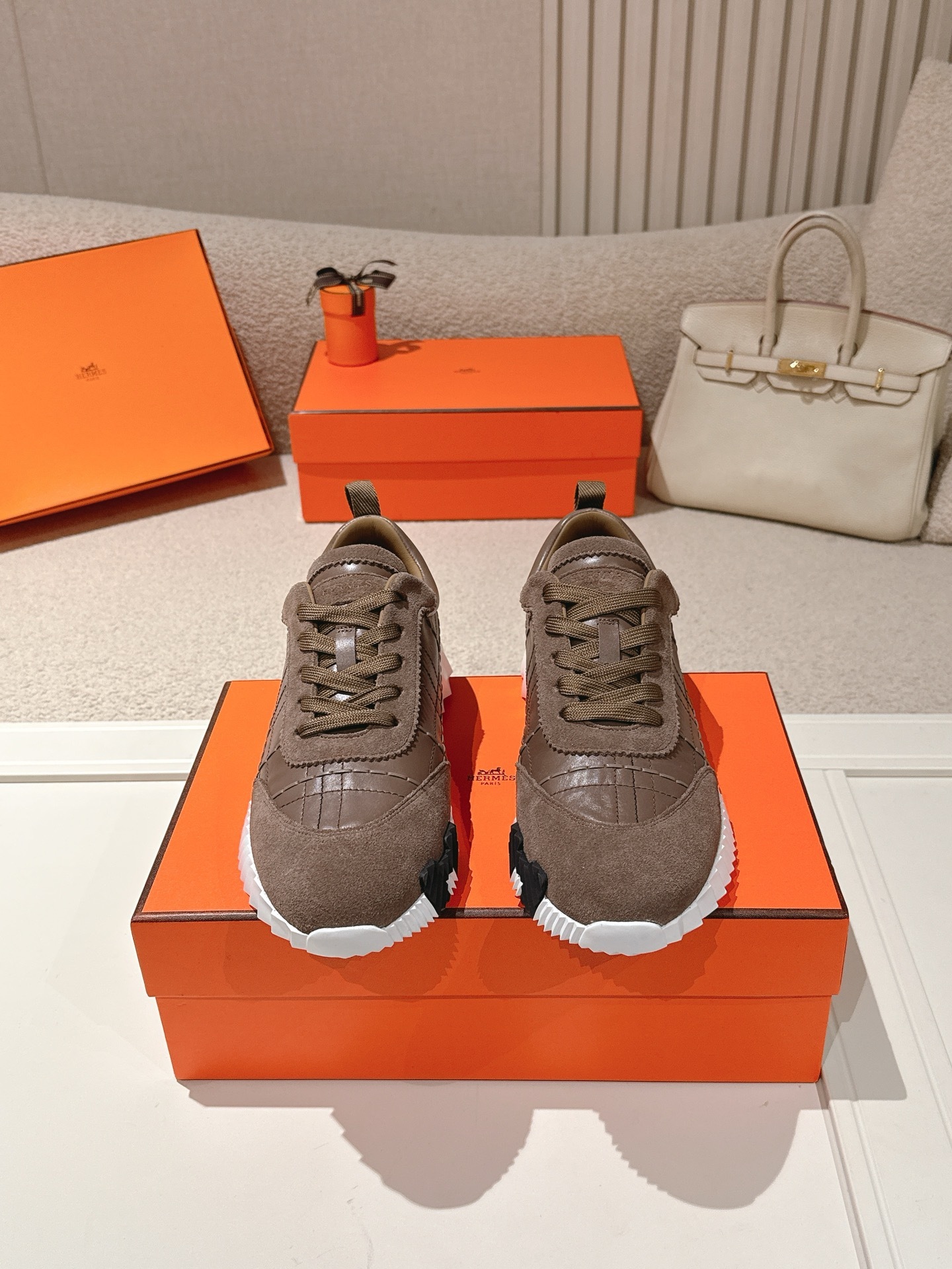 Women Lace Up Platform Sneakers Leather Casual Walking Trainers