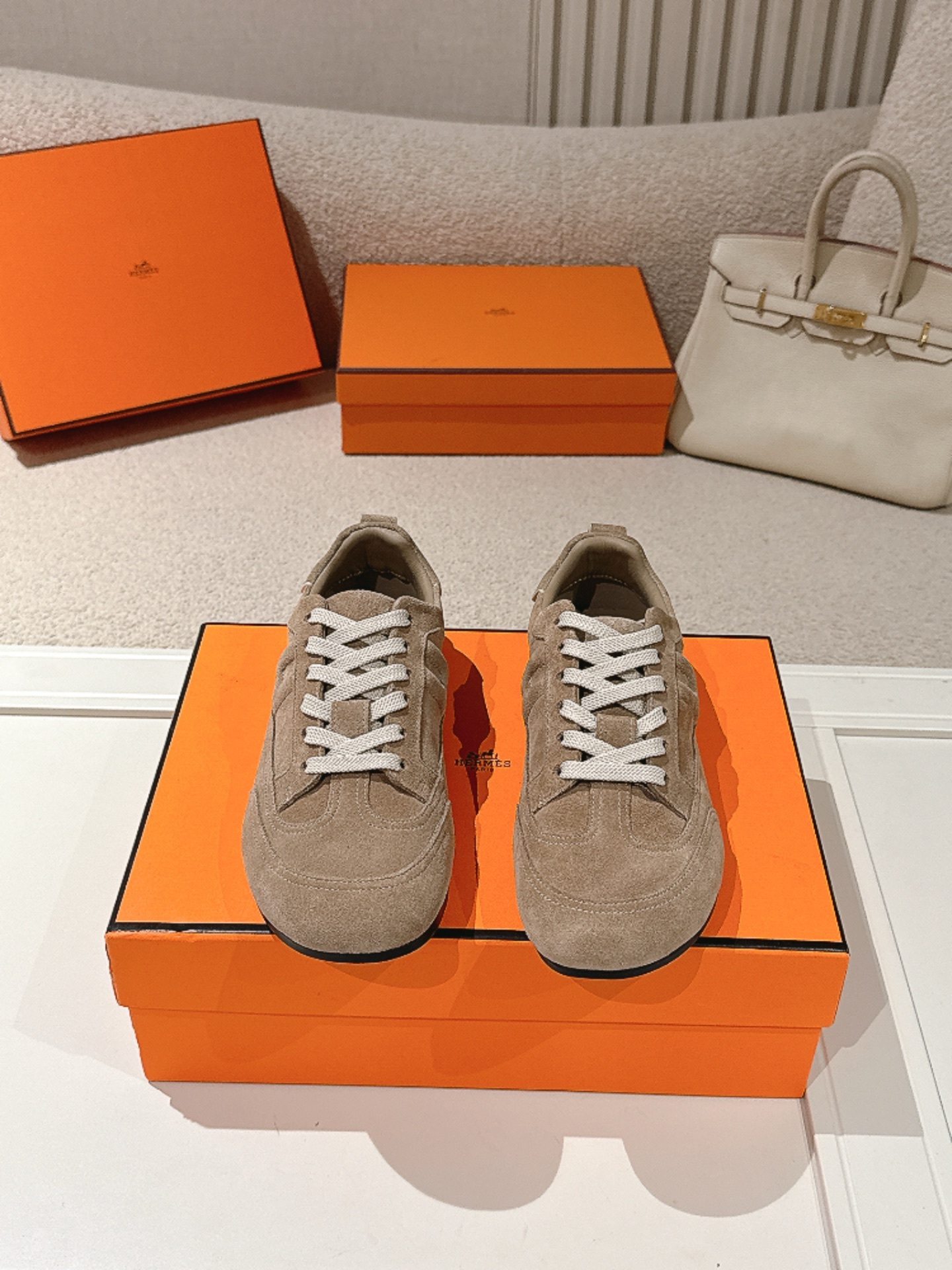 Women Suede Retro Sneakers Soft Flat Casual Shoes Lace Up German Trainer Shoes