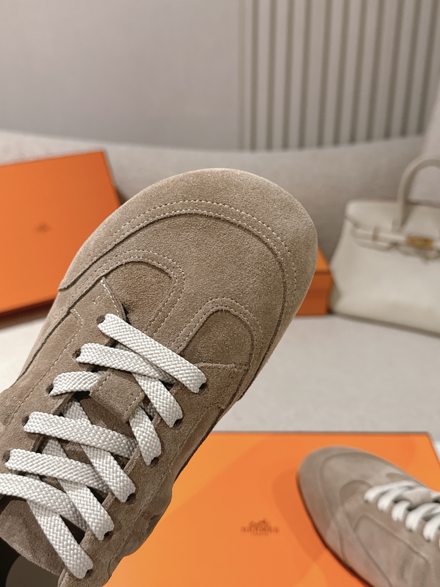 Women Suede Retro Sneakers Soft Flat Casual Shoes Lace Up German Trainer Shoes
