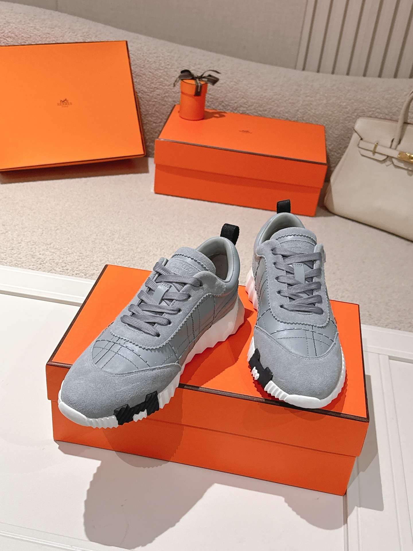 Women Lace Up Platform Sneakers Soft Leather Casual Walking Trainers