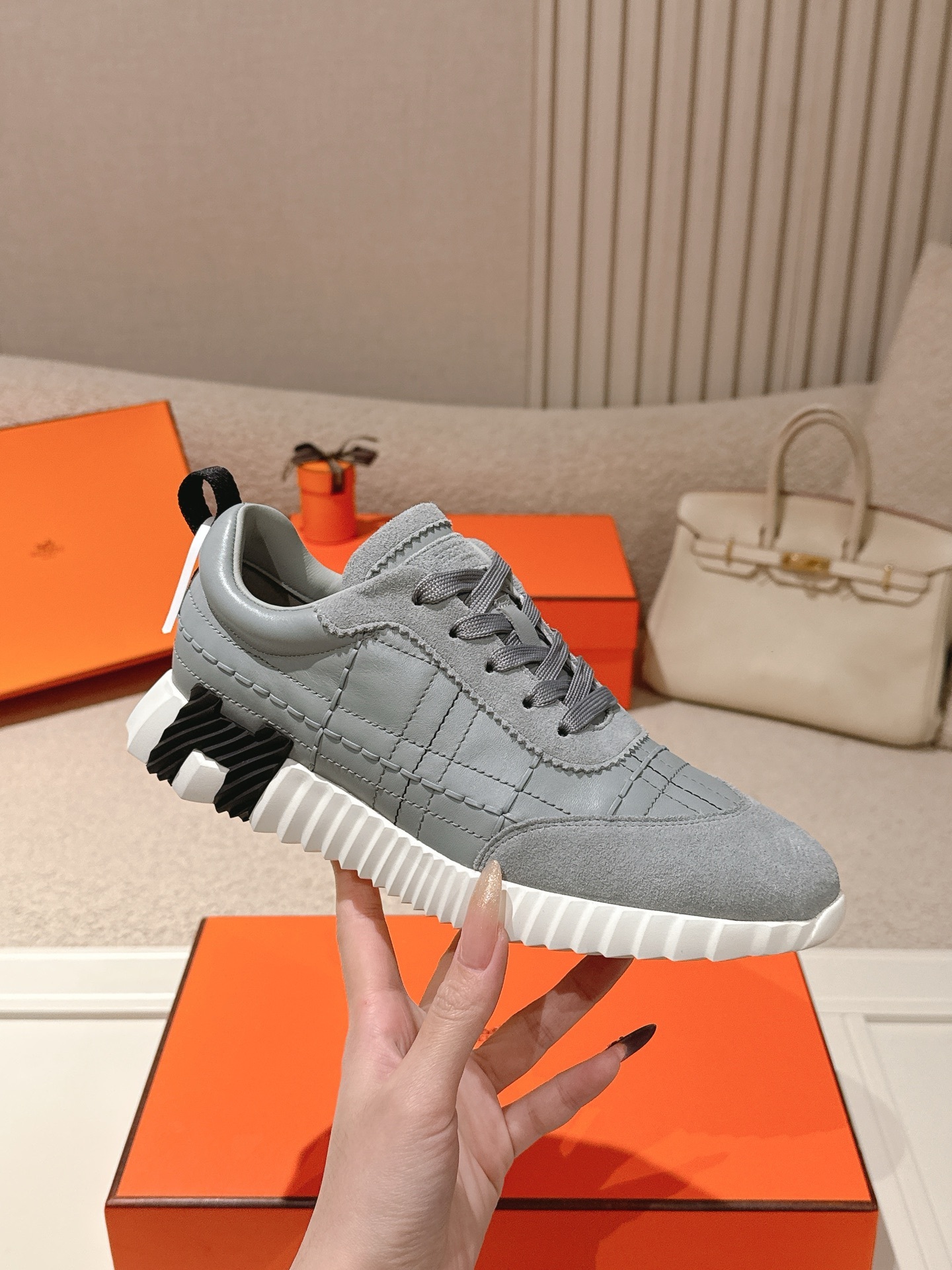 Women Lace Up Platform Sneakers Soft Leather Casual Walking Trainers