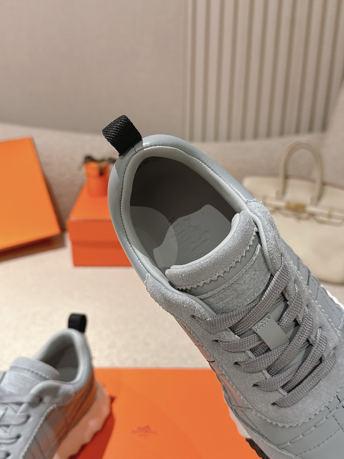 Women Lace Up Platform Sneakers Soft Leather Casual Walking Trainers
