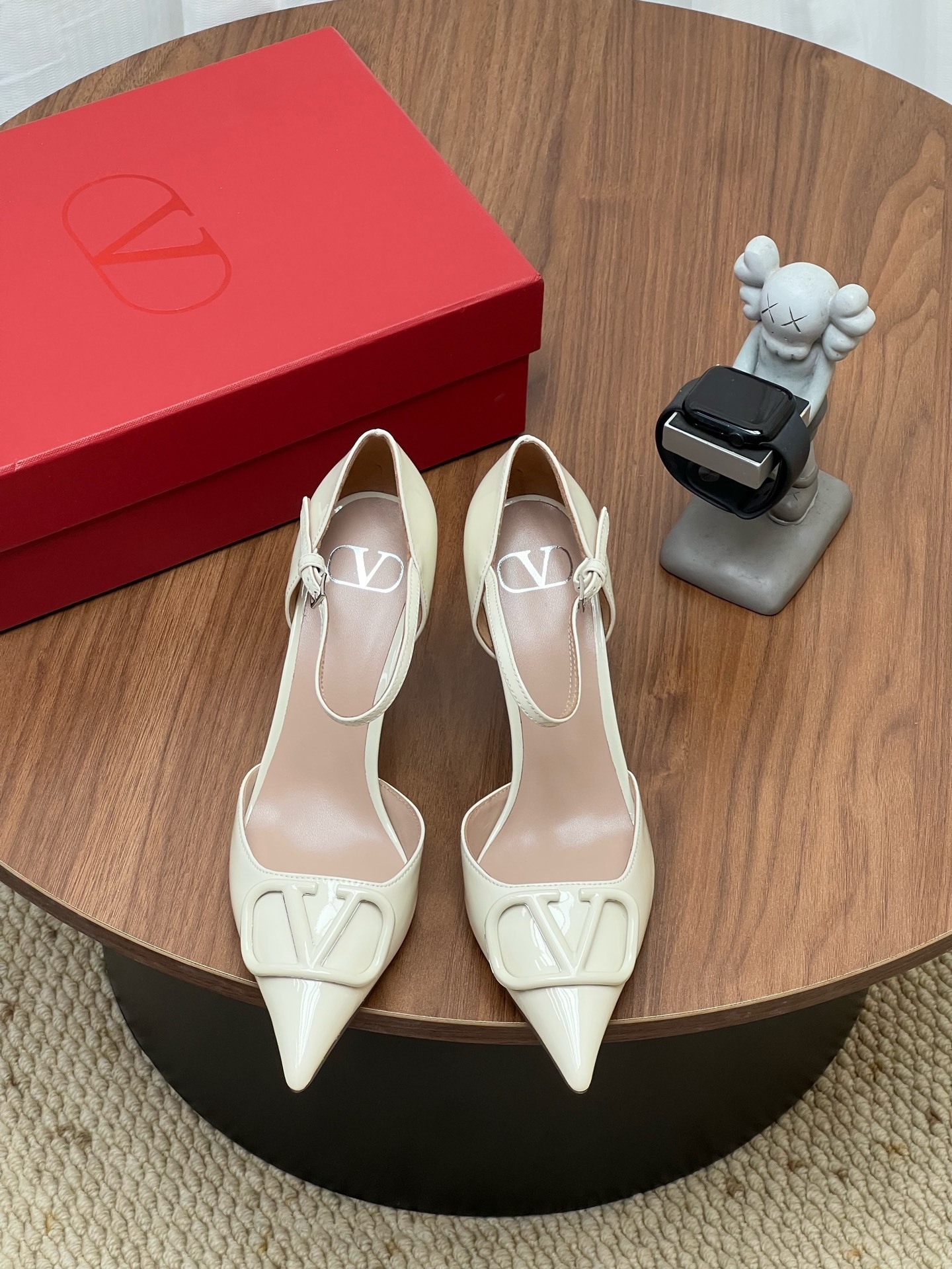 Women Pointed Toe Ankle Strap High Heels Elegant Hollow Slingback Pumps Party Dress Shoes